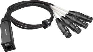 Konwerter adapter DMX żeński na RJ45 żeński Roxtone PS4F